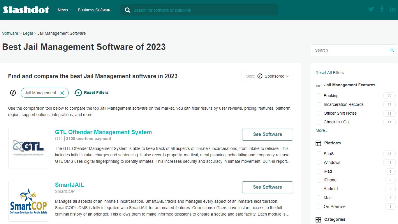 Top Jail Management Software in 2023 - Slashdot